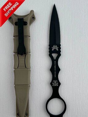 Benchmade SOCP*Dagger 176BKSN-440C Steel Fixed Blade/Coated Finish/Sand Sheath